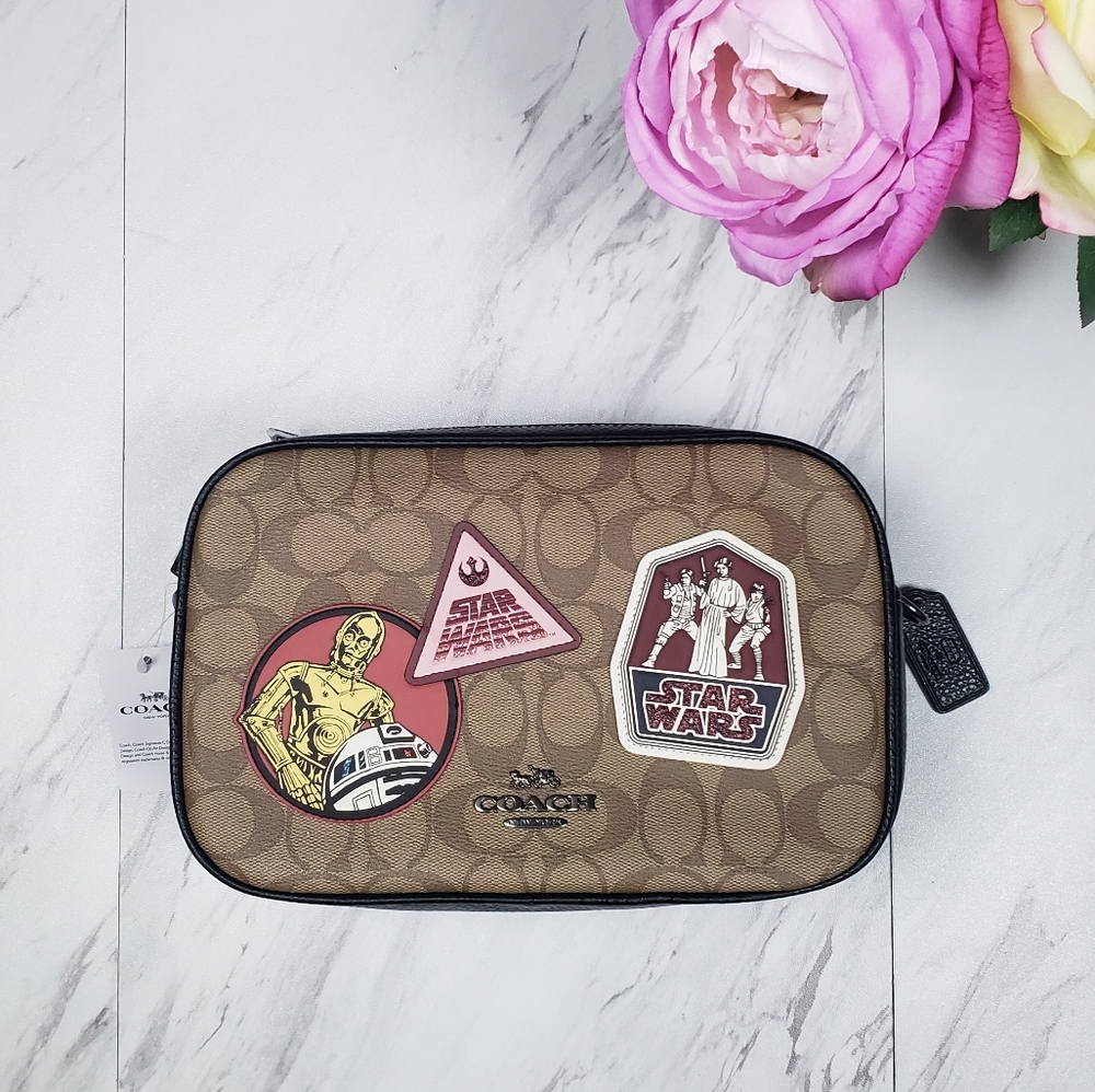 Coach Star Wars Jes Crossbody Canvas‎ Leather Purse
